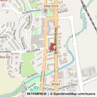 Mappa Via Giuseppe Verdi, 95, 87036 Rende, Cosenza (Calabria)