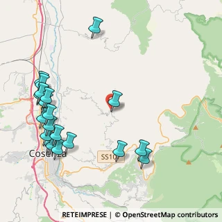 Mappa Via Luigi Settino, 87047 San Pietro In Guarano CS, Italia (5.676)