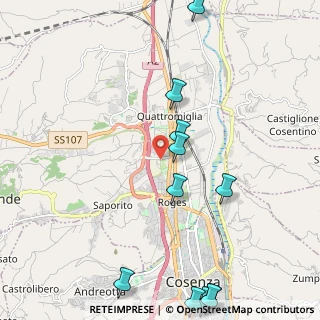 Mappa 87036 Quattromiglia CS, Italia (3.06182)