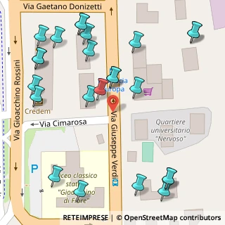 Mappa CRUC - Quartiere Nervoso, 87036 Rende CS, Italia (0.07917)