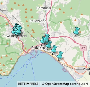 Mappa Via Giacinto Farina, 84126 Salerno SA, Italia (4.459)