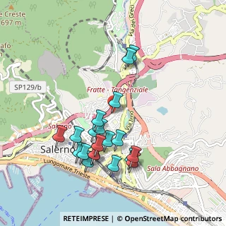 Mappa Via Francesco Crispi, 84100 Salerno SA, Italia (1.0125)