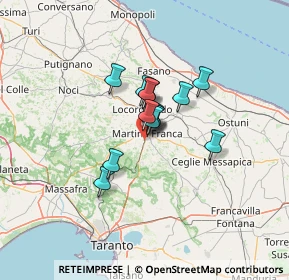 Mappa SS172, 74015 Martina Franca TA, Italia (8.13286)