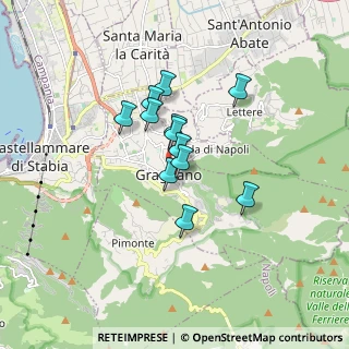 Mappa Via Nuova San Leone, 80054 Gragnano NA, Italia (1.25)