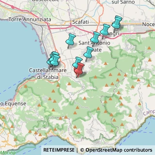 Mappa Via Nuova San Leone, 80054 Gragnano NA, Italia (3.60833)