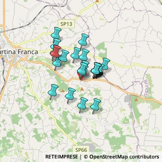 Mappa Strada Monticello, 74015 Martina Franca TA, Italia (1.25417)