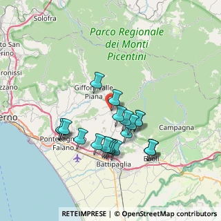 Mappa Via Nebulana, 84096 Montecorvino Rovella SA, Italia (7.219)