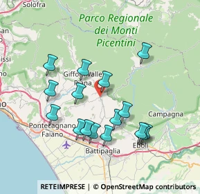 Mappa Via Nebulana, 84096 Montecorvino Rovella SA, Italia (7.62313)