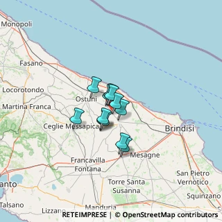 Mappa S.S. 16, 72012 Carovigno BR, Italia (7.29833)