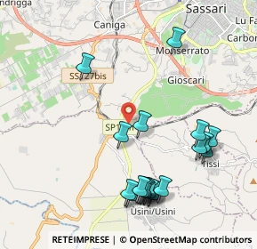 Mappa Strada Su Pirastru, 07049 Usini SS, Italia (2.4395)