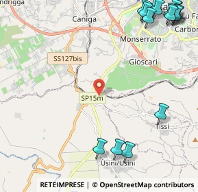 Mappa Strada Su Pirastru, 07049 Usini SS, Italia (3.74125)