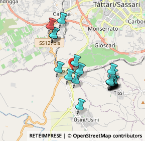 Mappa Strada Su Pirastru, 07049 Usini SS, Italia (2.00435)