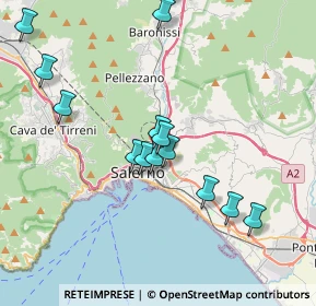 Mappa Via Giuseppe De Caro, 84126 Salerno SA, Italia (4.11714)