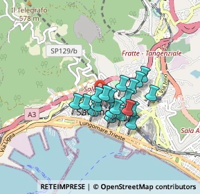 Mappa Via Cesare Battisti, 84125 Salerno SA, Italia (0.615)