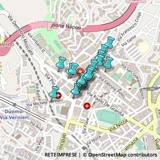 Mappa Via del Carmine, 84125 Salerno SA, Italia (0.124)