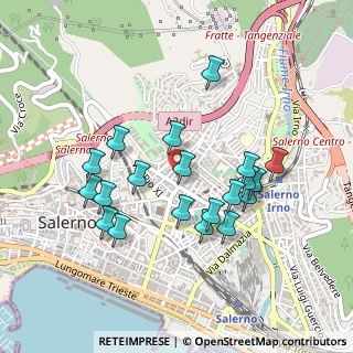 Mappa Via del Carmine, 84125 Salerno SA, Italia (0.4665)