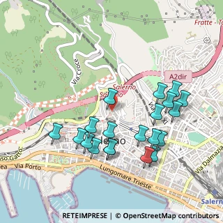 Mappa Via Camillo Sorgente, 84125 Salerno SA, Italia (0.5325)