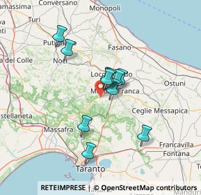 Mappa Strada Porcile Palesi Zona F, 74015 Martina Franca TA, Italia (10.89909)
