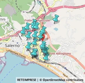 Mappa Via Vitagliano Giovanni Battista, 84135 Salerno SA, Italia (0.7325)