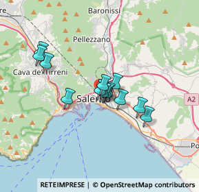 Mappa Via Michele Vernieri, 84125 Salerno SA, Italia (2.60769)