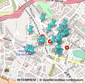 Mappa Via Michele Vernieri, 84125 Salerno SA, Italia (0.205)