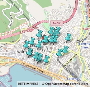 Mappa Via Michele Vernieri, 84125 Salerno SA, Italia (0.348)
