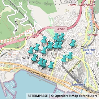Mappa Via Vincenzo Sica, 84125 Salerno SA, Italia (0.348)
