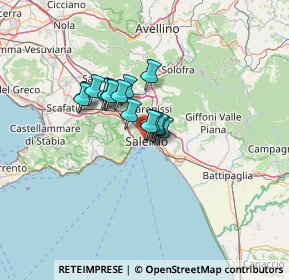 Mappa Via Giuseppe Paesano, 84125 Salerno SA, Italia (8.364)