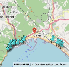Mappa Via Giuseppe Paesano, 84125 Salerno SA, Italia (3.16375)
