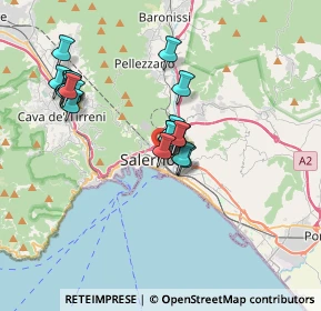 Mappa Via Vernieri, 84125 Salerno SA, Italia (3.5275)