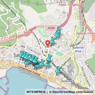 Mappa Via Pio Undicesimo, 84125 Salerno SA, Italia (0.557)