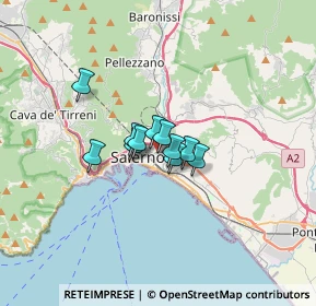 Mappa Via Francesco la Francesca, 84124 Salerno SA, Italia (1.82)