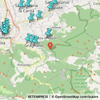Mappa Via Serbatoio, 80054 Gragnano NA, Italia (3.6035)