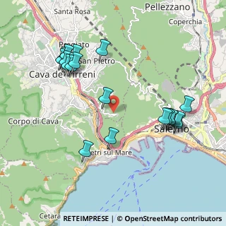 Mappa Via Giuseppe de Rosa, 84013 Cava de' Tirreni SA, Italia (2.361)