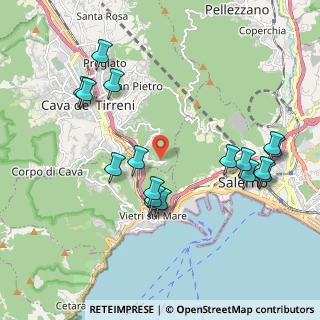 Mappa Via Giuseppe de Rosa, 84013 Cava de' Tirreni SA, Italia (2.30529)