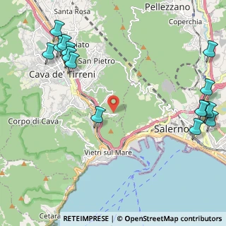 Mappa Via Giuseppe de Rosa, 84013 Cava de' Tirreni SA, Italia (3.25)
