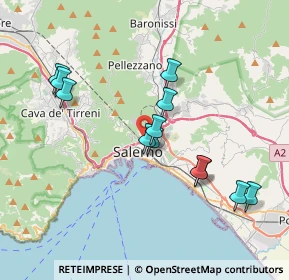 Mappa Via Urbano II, 84125 Salerno SA, Italia (3.81417)