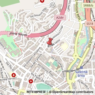 Mappa Via Gelso, 93, 84126 Salerno, Salerno (Campania)