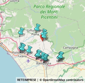 Mappa 84096 Montecorvino Rovella SA, Italia (7.66444)