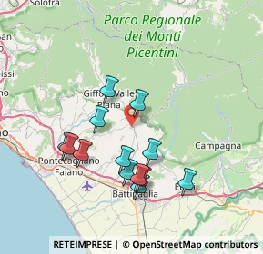 Mappa 84096 Montecorvino Rovella SA, Italia (7.36231)