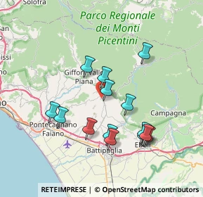 Mappa 84096 Montecorvino Rovella SA, Italia (7.43929)