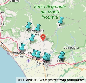 Mappa 84096 Montecorvino Rovella SA, Italia (8.285)
