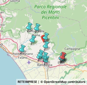 Mappa 84096 Montecorvino Rovella SA, Italia (7.25)