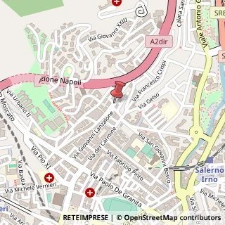 Mappa Via Nifo Agostino, 2, 84126 Salerno, Salerno (Campania)