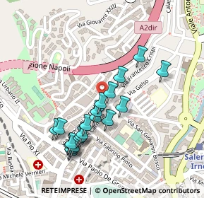 Mappa Via Antonio Manganario, 84126 Salerno SA, Italia (0.239)