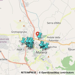 Mappa C.DA LA VAGLIA, 75100 Matera MT, Italia (1.57875)