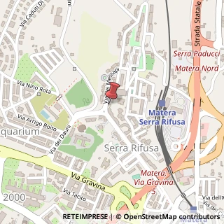 Mappa Via dei Messapi, 2, 75100 Matera, Matera (Basilicata)