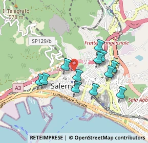 Mappa Via Alberto Bolognetti, 84125 Salerno SA, Italia (0.85583)