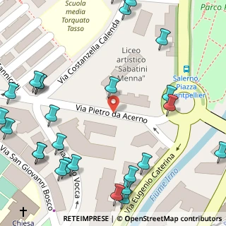 Mappa Via Pietro da Acerno, 84126 Salerno SA, Italia (0.09615)