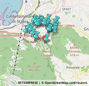 Mappa Via Tuoro a Monte Coppola, 80053 Castellammare di Stabia NA, Italia (0.724)